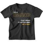 Software Developer I Am An Engineer Kinder Tshirt