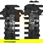 Steampunk Cat Kitten Steam Punk Kinder Tshirt