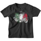 Vespa Scooter Vintage Retro Italian Flag Kinder Tshirt