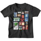 Vintage 90S Technology Old Gadgets Kinder Tshirt