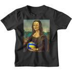 Volleyball Mona Lisa Leonardo Da Vinci Kunstvolleyball Kinder Tshirt