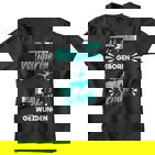 Zum Voltigieren Geboren Zur Schule Gezwungen German Langu Kinder Tshirt