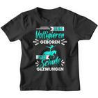 Zum Voltigieren Geboren Zur Schule Gezwungen German Langu Kinder Tshirt