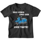 Zwei Hände Zwei Eier Zwei Takte Simsonfahrer Schwalbe Kinder Tshirt