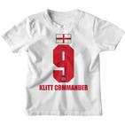 England Sauf Klitt Commander Son Name S Kinder Tshirt