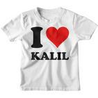 Ich Liebe Kalil Kinder Tshirt