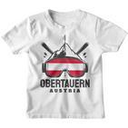 Obertauern Ski Area Austria Retro Ski Kinder Tshirt