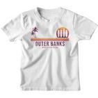 Outer Banks Beach Retro Surfer Vintage Surf Kinder Tshirt