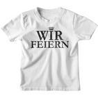 Wir Feiern Krone Jga Stag Night Team Kinder Tshirt