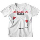 Wir Sagen Ja Wedding Guest Book Guest List Polter Wedding Kinder Tshirt