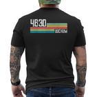 4630 Bochum Retro Old Postcode Vintage Sign T-Shirt mit Rückendruck