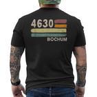 4630 Bochum Retro Postcodes Old Postcode Vintage T-Shirt mit Rückendruck