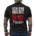 50 Geburtstag Geschenk Lustiges Dart Spruch Double Bullseye T-Shirt mit Rückendruck