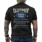 60 Geburtstag Mann Geschenk Papa 1964 Oldtimer 60 Jahre T-Shirt mit Rückendruck