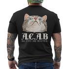 ACAB All Cats Are Beautiful Pets Animals Kitten Cats T-Shirt mit Rückendruck