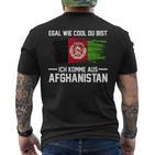 Afghan Afghan Flag Afghan Afghan T-Shirt mit Rückendruck
