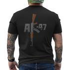 Ak-47 Rifle Gun K Assault Ak47 Gun Owner T-Shirt mit Rückendruck