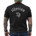 Albanian Helmet Dardanet T-Shirt mit Rückendruck