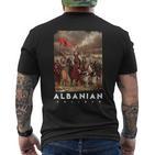 Albanian Warrior T-Shirt mit Rückendruck