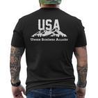 Allgäu Usa Unser Schöne Allgäu Mountain Hiking Alps T-Shirt mit Rückendruck