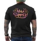 Aloha Sommer Unisex Kurzärmliges Herren-T-Kurzärmliges Herren-T-Shirt mit Blumenmuster, Schwarz