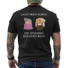 Altenpflege Care Humour Slogan T-Shirt mit Rückendruck