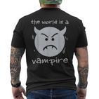 Alternative Die Welt Ist Ein Vampire Pumpkins 90S Grunge Rock T-Shirt mit Rückendruck