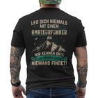 Amateur Radio Radio Amateur Radio T-Shirt mit Rückendruck