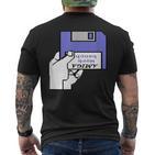 Amiga Workbench Diskette Insert Retro Computer T-Shirt mit Rückendruck