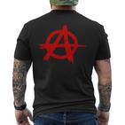 Anarchist Punker Rocker Punkrock T-Shirt mit Rückendruck