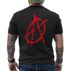 Anarchy Symbol Anarcho Punk S T-Shirt mit Rückendruck