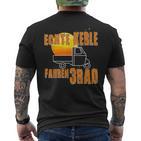 Ape 50 Echte Kerle Fahren Ape Tm I Italy Ape T-Shirt mit Rückendruck