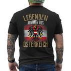 Austria Vienna Flag Costumes T-Shirt mit Rückendruck