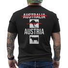 Austria Nicht Australia Österreich Kuh Nicht Känguru T-Shirt mit Rückendruck