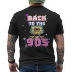 Back To The 90S 90Er Jahre Kleidung Kostüm Outfit S T-Shirt mit Rückendruck