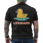 Bademeister Lifeguard Poolboy Life Float T-Shirt mit Rückendruck