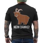 Baerbock Nein Danke Anti Green S T-Shirt mit Rückendruck