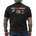Bärtigermann Bear Tiger Mann Viking Fan Word Game T-Shirt mit Rückendruck