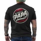 Baseball Papa Baseball Spieler Lustig Baseball Papa Familie T-Shirt mit Rückendruck