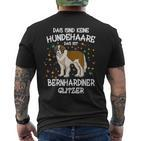 Bernard Glitter Dog Holder Dog T-Shirt mit Rückendruck