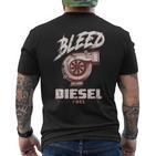 Beschnitt Diesel Fuel Diesel Power Roll Charcoal T-Shirt mit Rückendruck