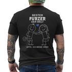 Bester Furzer Der Welt Upps Ich Meineater Papaatertag T-Shirt mit Rückendruck