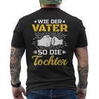 Bester Papa Der Welt Father's Day Wie Der Fater So Die Tochter S T-Shirt mit Rückendruck