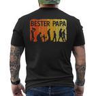 Bester Papa Mit Kind S T-Shirt mit Rückendruck