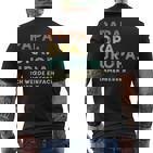 Bester Papa und Opa Retro Kurzärmliges Herren-T-Kurzärmliges Herren-T-Shirt, Perfekt für Vatertag