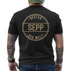 Bester Sepp Der Welt Name T-Shirt mit Rückendruck