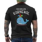 With Bin Ein Karnewal Mit Whale Costume For Carnival T-Shirt mit Rückendruck