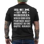 Binokel Card Game Binocular Player Benoggel Schwabe Benogl T-Shirt mit Rückendruck