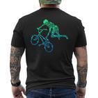 Bmx Stunt Dirt Bike Freestyle Driver T-Shirt mit Rückendruck