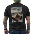 Bober Bóbr Kurwa Koszula Polish Jakie Bydle T-Shirt mit Rückendruck